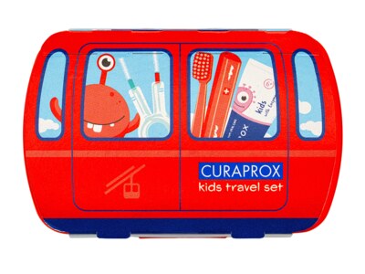 Curaprox Kids Travel set červený