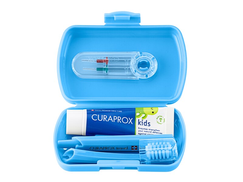Curaprox Kids Travel set modrý