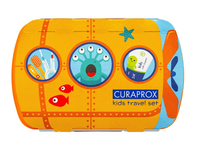 Curaprox Kids Travel set oranžový