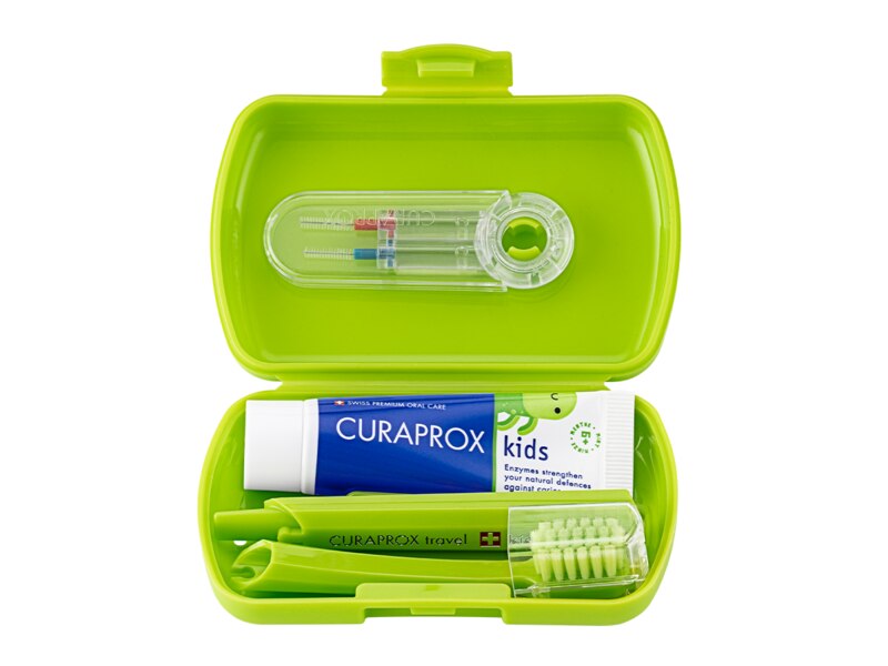 Curaprox Kids Travel set zelený