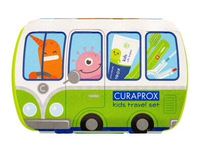 Curaprox Kids Travel set zelený Curaprox Kids Travel set zelený
