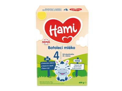 Hami 4 batolecí mléko 24- 35 měsíců 600 g Hami 4 batolecí mléko 24- 35 měsíců 600 g