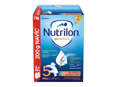 Nutrilon Advanced 5 batolecí mléko 35+ měsíců 2 x 500 g