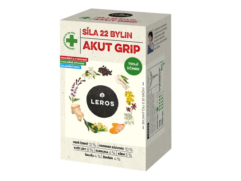 Leros Síla 22 bylin akut grip 20x2,5g