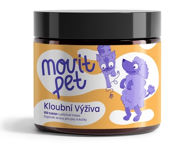 MOVit Pet Kloubní výživa s příchutí masa 100 tablet