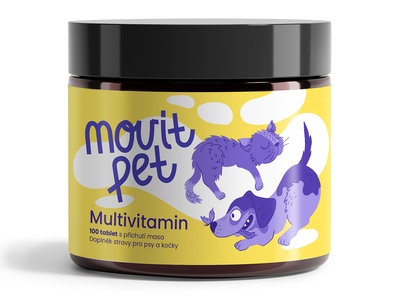 MOVit Pet Multivitamin s příchutí masa 100 tablet