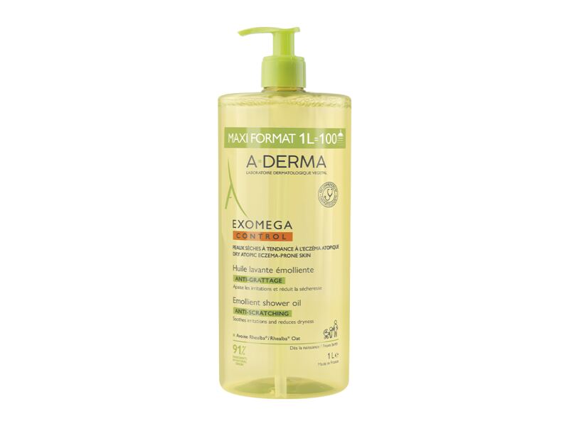 A-Derma Exomega Control zvláčňující sprchový olej 1000 ml