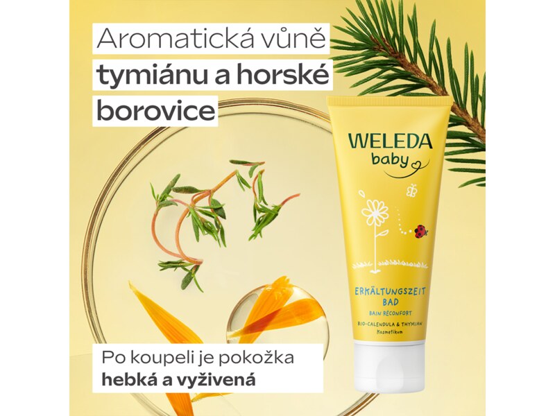 Weleda Baby Měsíčková koupel při nachlazení 75 ml