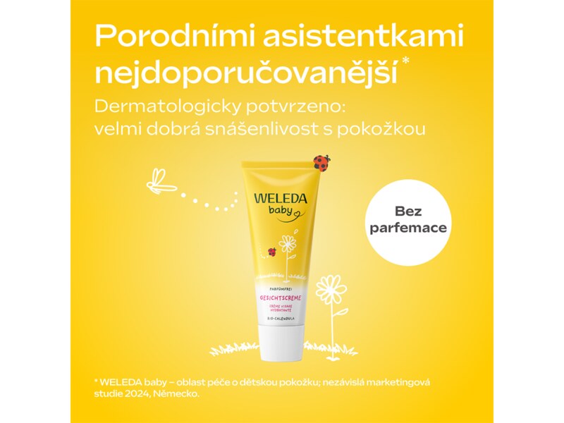 Weleda Baby Měsíčkový pleťový krém bez parfemace 50 ml