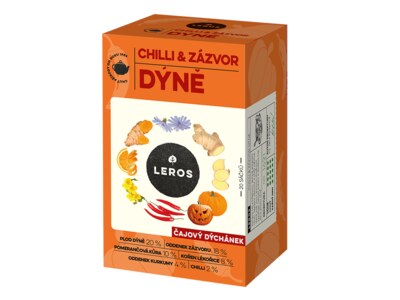 Leros Čajový dýchánek Dýně, chilly a zázvor nálevové sáčky 20x2 g