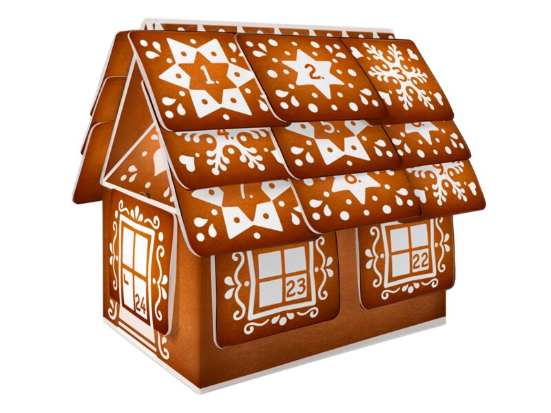 Leros Bylinný adventní kalendář chaloupka 24 nálevových sáčků
