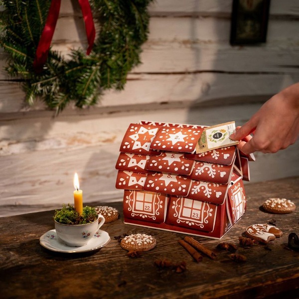 Leros Bylinný adventní kalendář chaloupka 24 nálevových sáčků