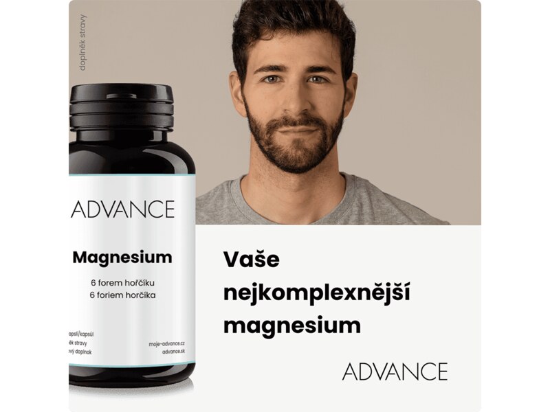 Advance Magnesium 6 forem hořčíku 90 kapslí