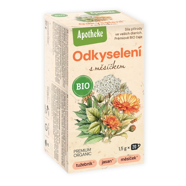Apotheke BIO Odkyselení s měsíčkem čaj nálevové sáčky 20 x 1,5 g Apotheke BIO Odkyselení s měsíčkem čaj nálevové sáčky 20 x 1,5 g