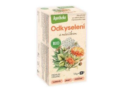 Apotheke BIO Odkyselení s měsíčkem čaj nálevové sáčky 20 x 1,5 g Apotheke BIO Odkyselení s měsíčkem čaj nálevové sáčky 20 x 1,5 g