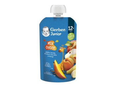 Gerber Junior Kapsička Mix ovoce 12m+ 110 g Gerber Junior Kapsička Mix ovoce 12m+ 110 g