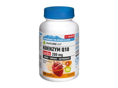 NatureVia Koenzym Q10 cardio 200 mg 120 kapslí