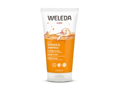 Weleda Kids Šťastný pomeranč 2v1 sprchový krém a šampon 150 ml