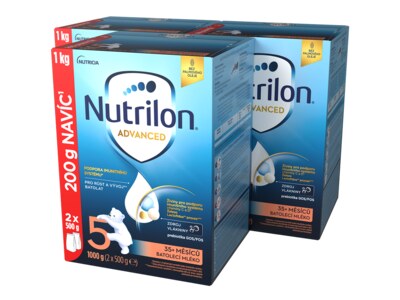 Nutrilon Advanced 5 batolecí mléko 35+ měsíců 3x1 kg Nutrilon Advanced 5 batolecí mléko 35+ měsíců 3x1 kg