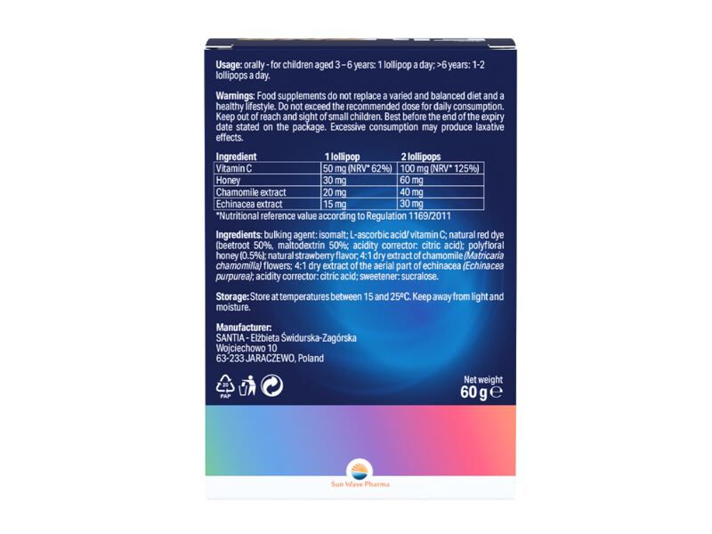 SWP Fluend Extreme Kids lollipops Honey lízátka 10 ks