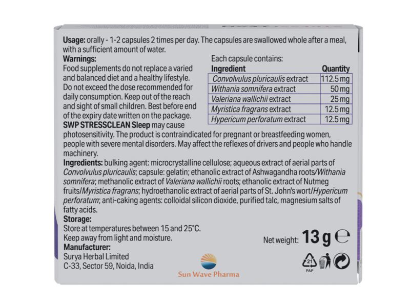 SWP StressClean Sleep 30 kapslí