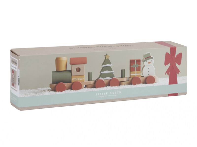 Little Dutch Vláček dřevěný vánoční set 