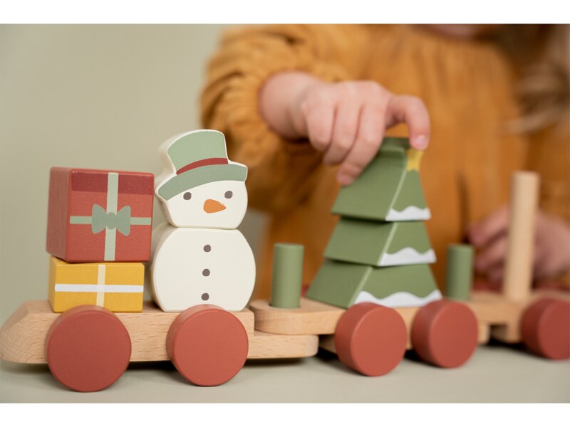 Little Dutch Vláček dřevěný vánoční