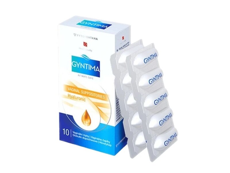 Gyntima Hyaluronic vaginální čípky 10 ks