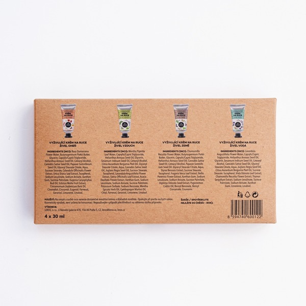 Leros Sada krémů na ruce - 4 živly 4x30 ml