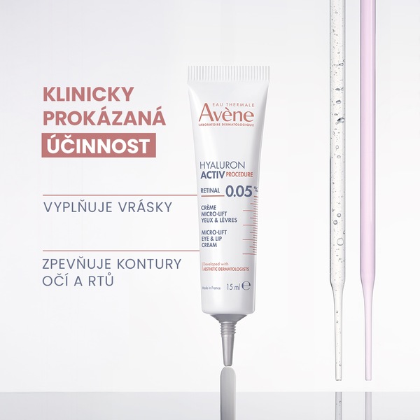 Avene Hyaluron Activ PROCEDURE Mikro-Liftingový krém na oči a rty 15 ml 