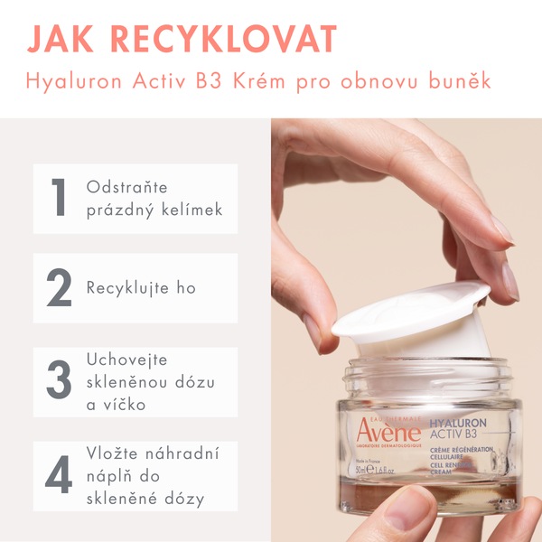 Avene Hyaluron Activ B3 Krém pro obnovu buněk náplň 50 ml