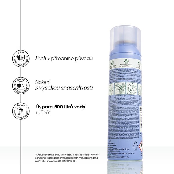 Klorane Suchý šampon se lnem pro objem a texturu vlasů 150 ml