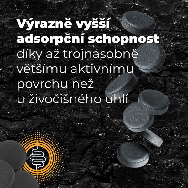 Carbo medicinalis 310 mg aktivní uhlí 20 tablet