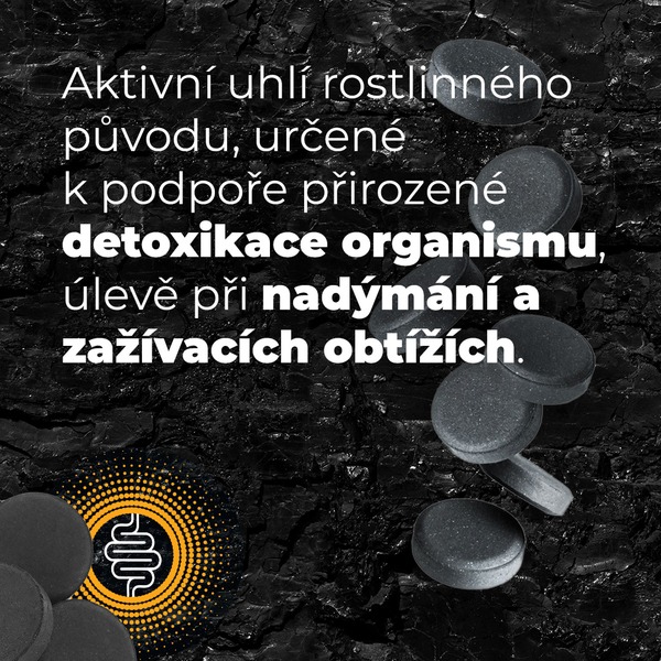 Carbo medicinalis 310 mg aktivní uhlí 20 tablet