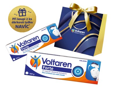 Voltaren Forte 20 mg/g gel proti bolesti 100 g (2 ks) + dárková taška