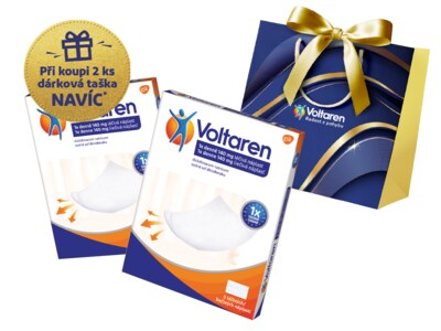 Voltaren 1x denně 140 mg 5 léčivých náplastí (2 ks) + dárková taška