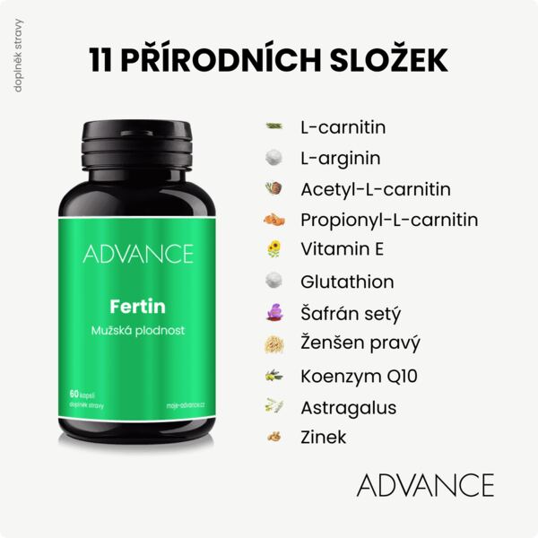 Advance Fertin Mužská plodnost 60 kapslí