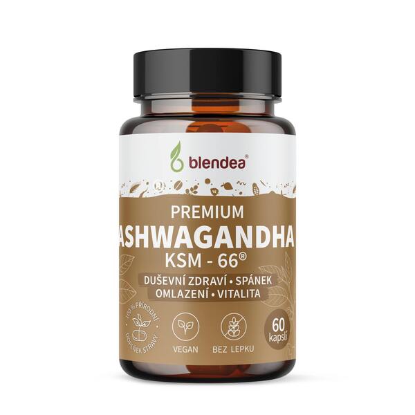 Blendea Ashwagandha Premium KSM-66 60 kapslí