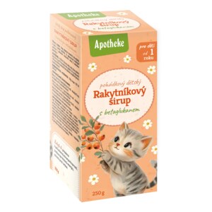 Apotheke Pohádkový dětský Rakytníkový sirup s betaglukanem 1+ 250 g