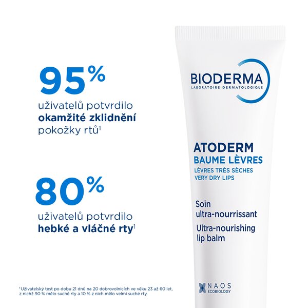 Bioderma Atoderm balzám na rty 15 g