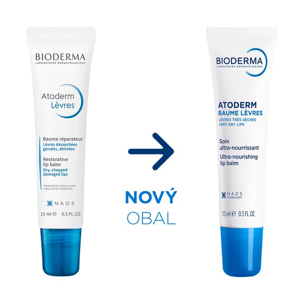 Bioderma Atoderm balzám na rty 15 g