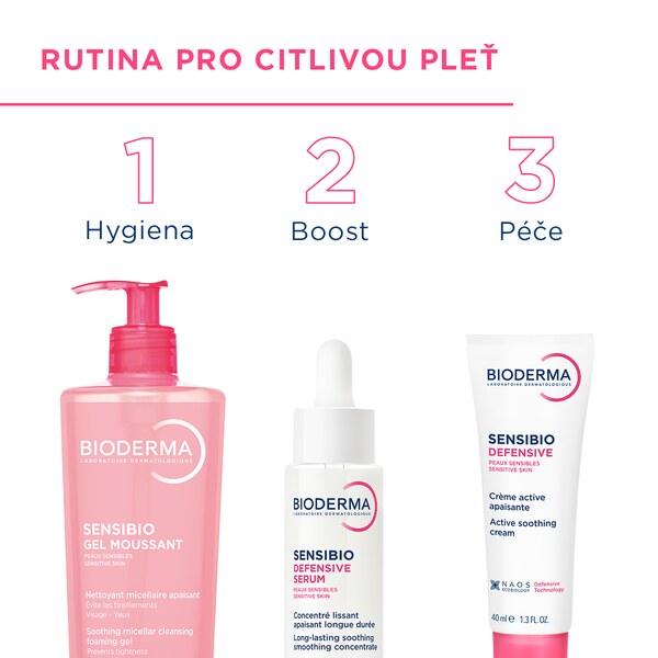 Bioderma Sensibio Moussant čisticí gel 200 ml Bioderma Sensibio Moussant čisticí gel 200 ml