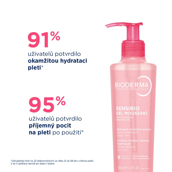 Bioderma Sensibio Moussant čisticí gel 200 ml