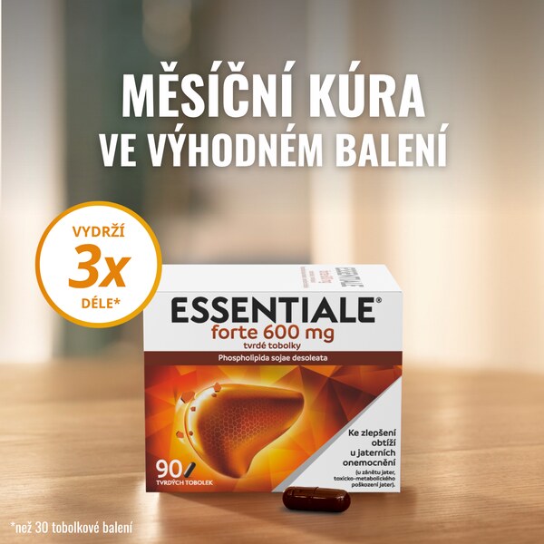 Essentiale Forte 600 mg 90 tvrdých tobolek