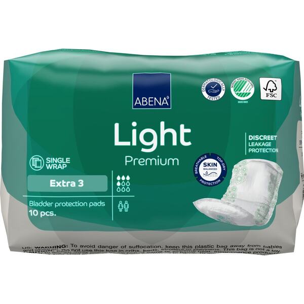 Abena Inkontinenční vložky Light Extra 3. 10 ks