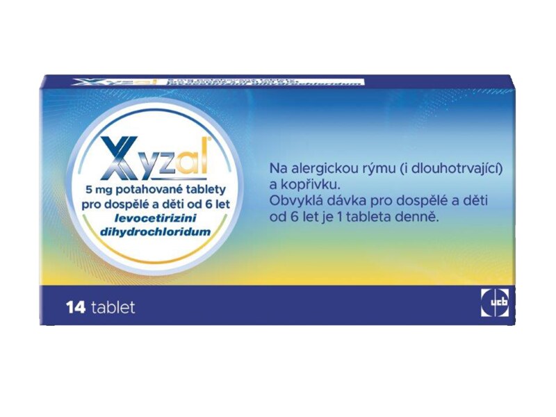 Xyzal 5 mg 14 potahovaných tablet