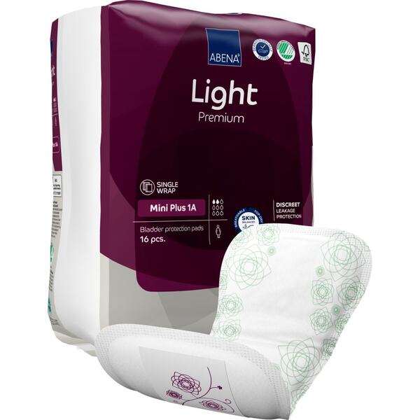 Abena Inkontinenční vložky Light Mini Plus 1A. 16 ks