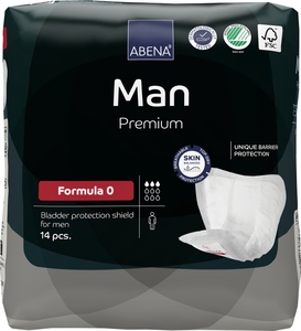 Abena Man Premium Inkontinenční vložky pro muže Formula 0. 14 ks