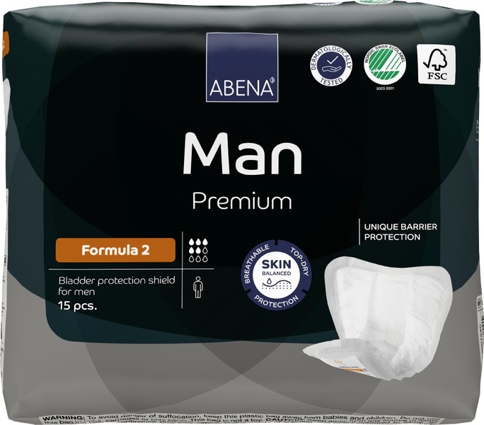 Abena Man Premium Inkontinenční vložky pro muže Formula 2. 15 ks