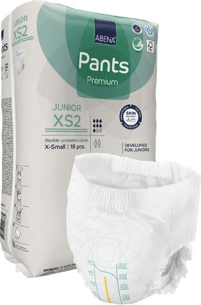 Abena Pants Premium Inkontinenční navlékací kalhotky Junior XS2. 18 ks